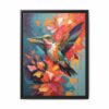 hummingbird vivid instincts framed canvas