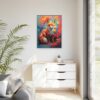 fox vivid instincts framed canvas