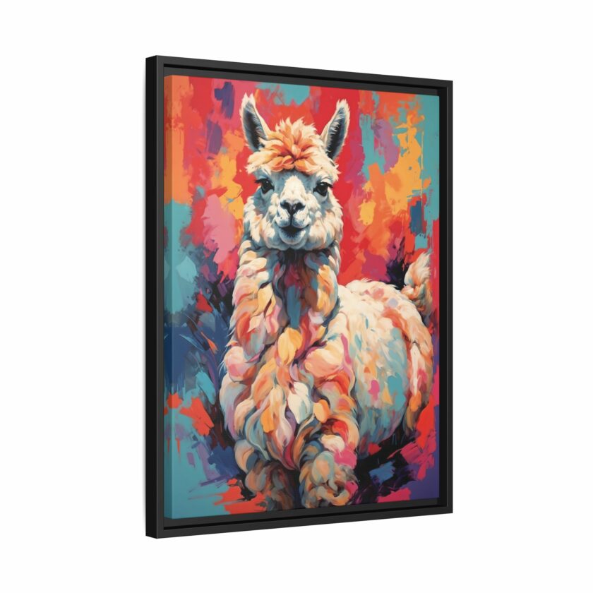 alpaca vivid instincts framed canvas