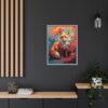 fox vivid instincts framed canvas