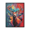 red deer vivid instincts framed canvas