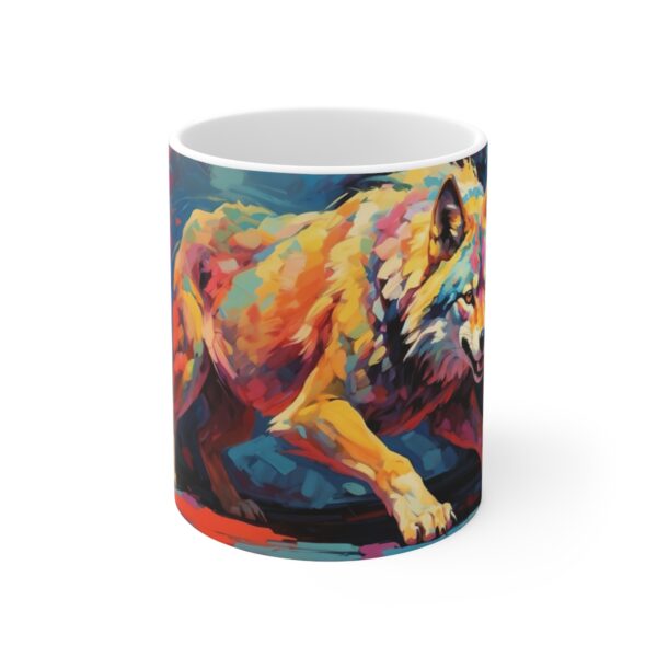 wolf vivid instincts coffe mug