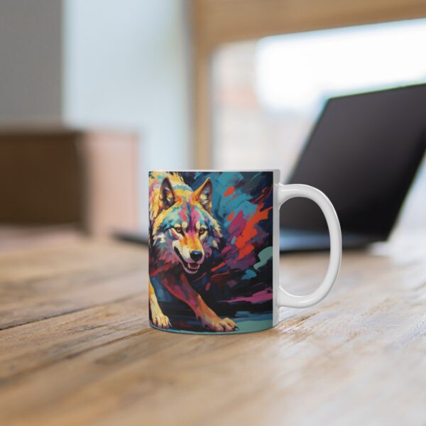 wolf vivid instincts coffe mug