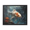 koi carp pastel wilderness framed canvas