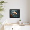 koi carp pastel wilderness framed canvas