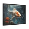 koi carp pastel wilderness framed canvas