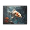 koi carp pastel wilderness framed canvas