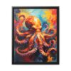 octopus vivid instincts framed canvas