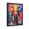 elephant vivid instincts framed canvas