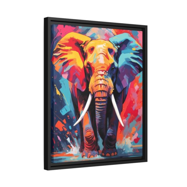 elephant vivid instincts framed canvas