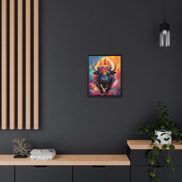 buffalo vivid instincts framed canvas