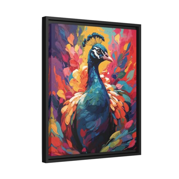 peacock vivid instincts framed canvas