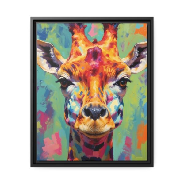 giraffe vivid instincts framed canvas