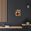 orangutan street graffiti matte canvas with floating black frame