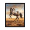 horse pastel wilderness framed canvas