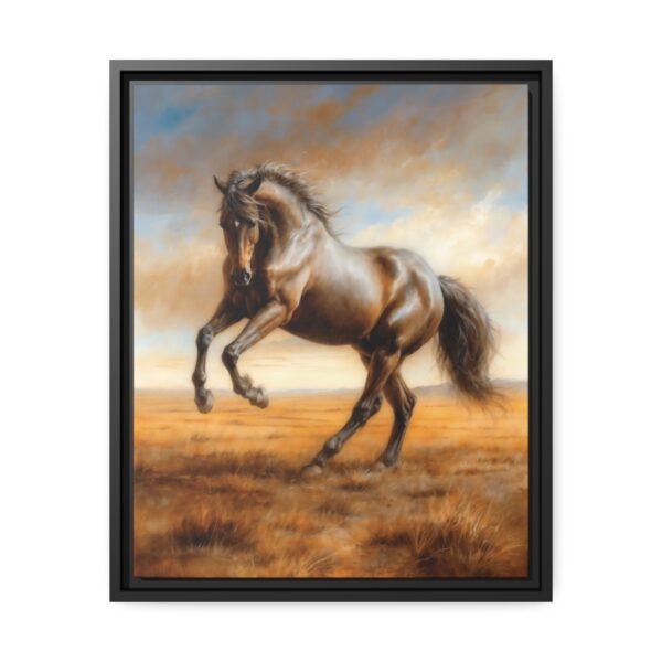 horse pastel wilderness framed canvas