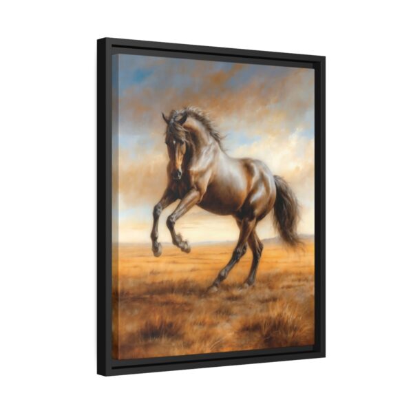 horse pastel wilderness framed canvas