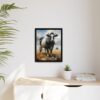 holstein friesian cow pastel wilderness framed canvas