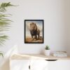 lion pastel wilderness framed canvas