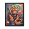 fierce tiger vivid instincts framed canvas