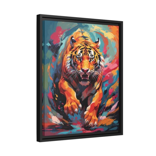 fierce tiger vivid instincts framed canvas