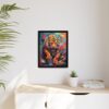 fierce tiger vivid instincts framed canvas