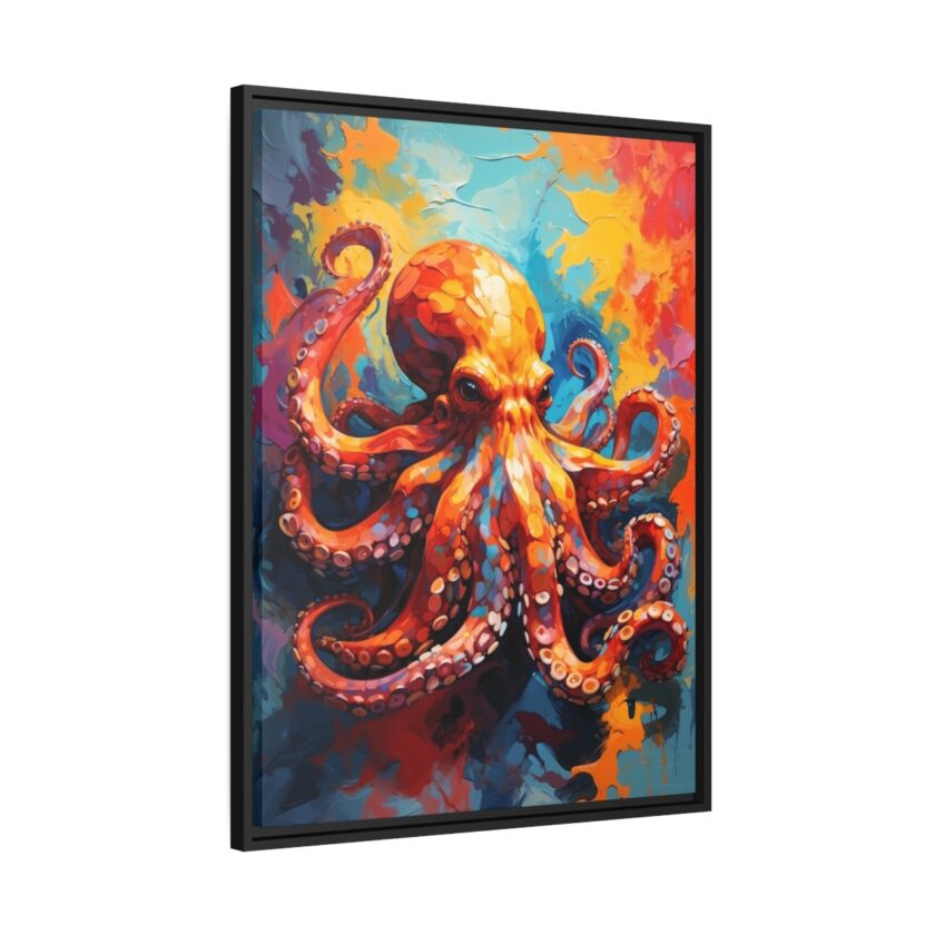 octopus vivid instincts framed canvas
