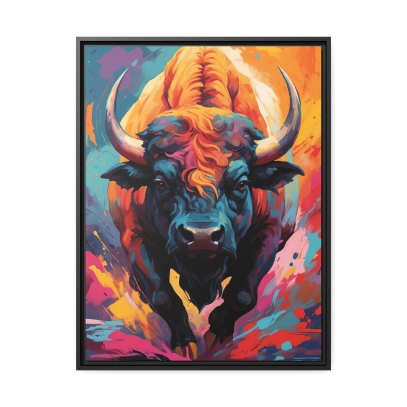 buffalo vivid instincts framed canvas