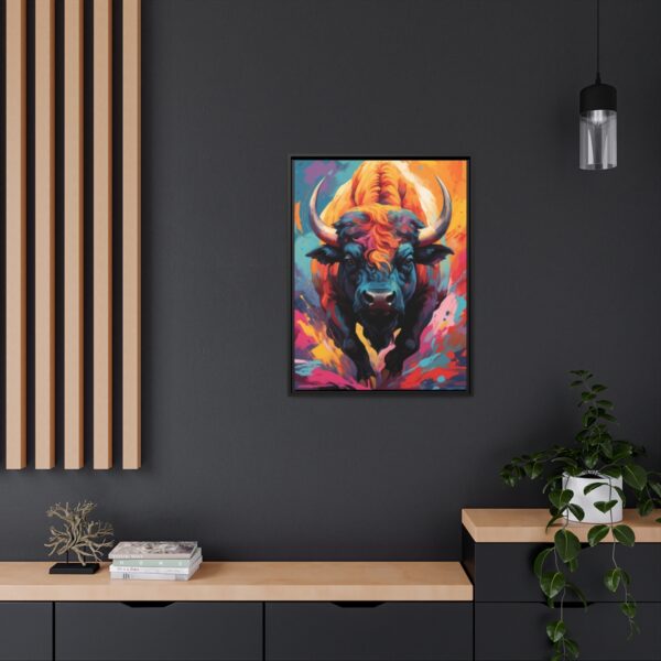 buffalo vivid instincts framed canvas