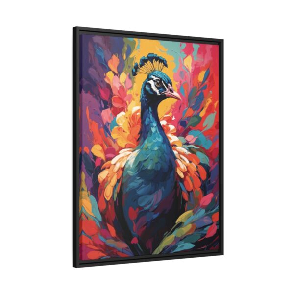 peacock vivid instincts framed canvas