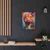 prowling lion vivid instincts framed canvas