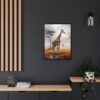 giraffe pastel wilderness framed canvas