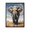 elephant pastel wilderness framed canvas