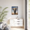 elephant pastel wilderness framed canvas