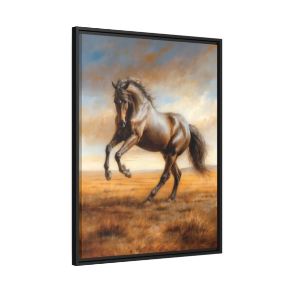 horse pastel wilderness framed canvas