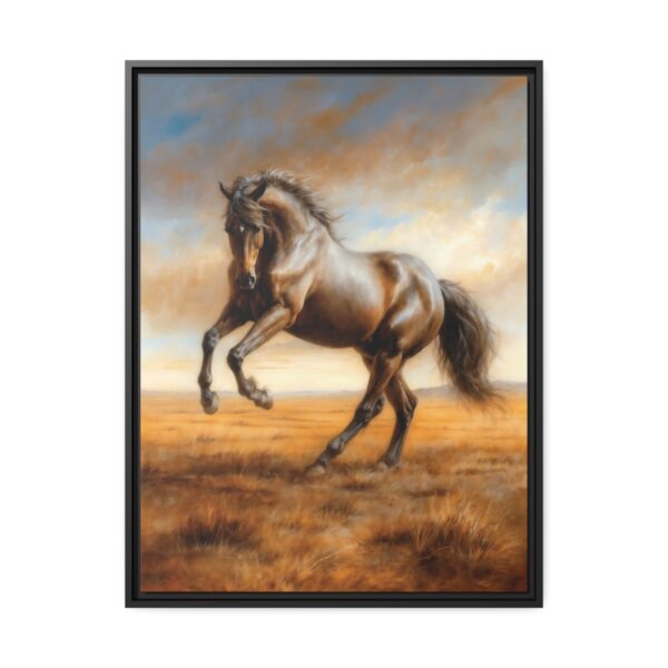 horse pastel wilderness framed canvas