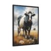 holstein friesian cow pastel wilderness framed canvas