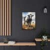 holstein friesian cow pastel wilderness framed canvas