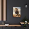 lion pastel wilderness framed canvas