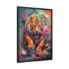 fierce tiger vivid instincts framed canvas