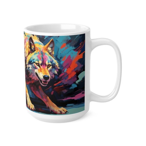 wolf vivid instincts coffe mug