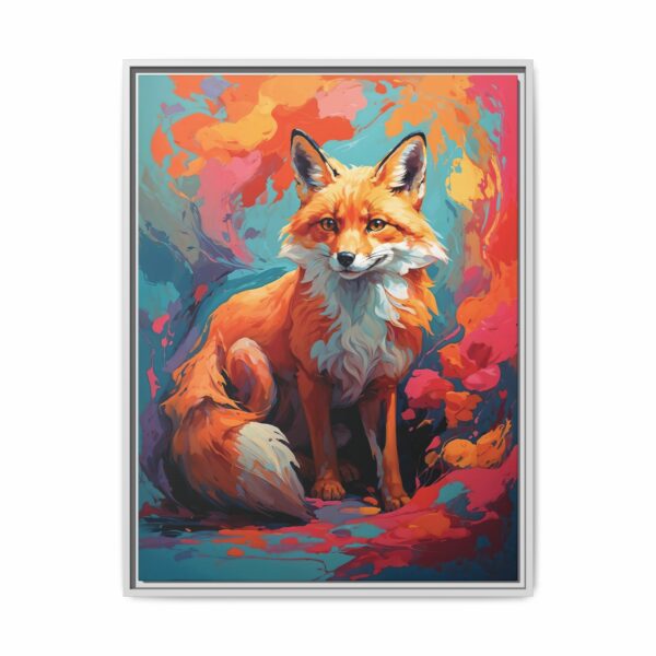 fox vivid instincts framed canvas