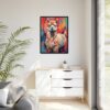 alpaca vivid instincts framed canvas