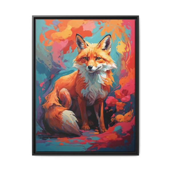 fox vivid instincts framed canvas