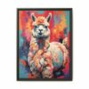 alpaca vivid instincts framed canvas