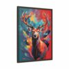 red deer vivid instincts framed canvas