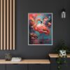 flamingo vivid instincts framed canvas